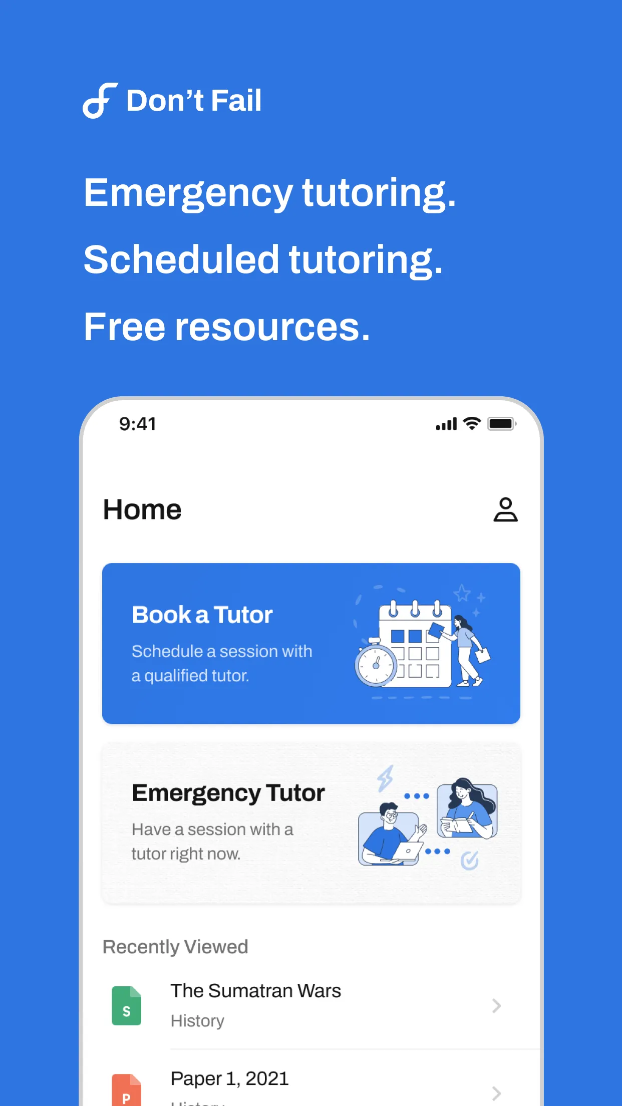 Don't Fail - Papers & Tutoring | Indus Appstore | Screenshot