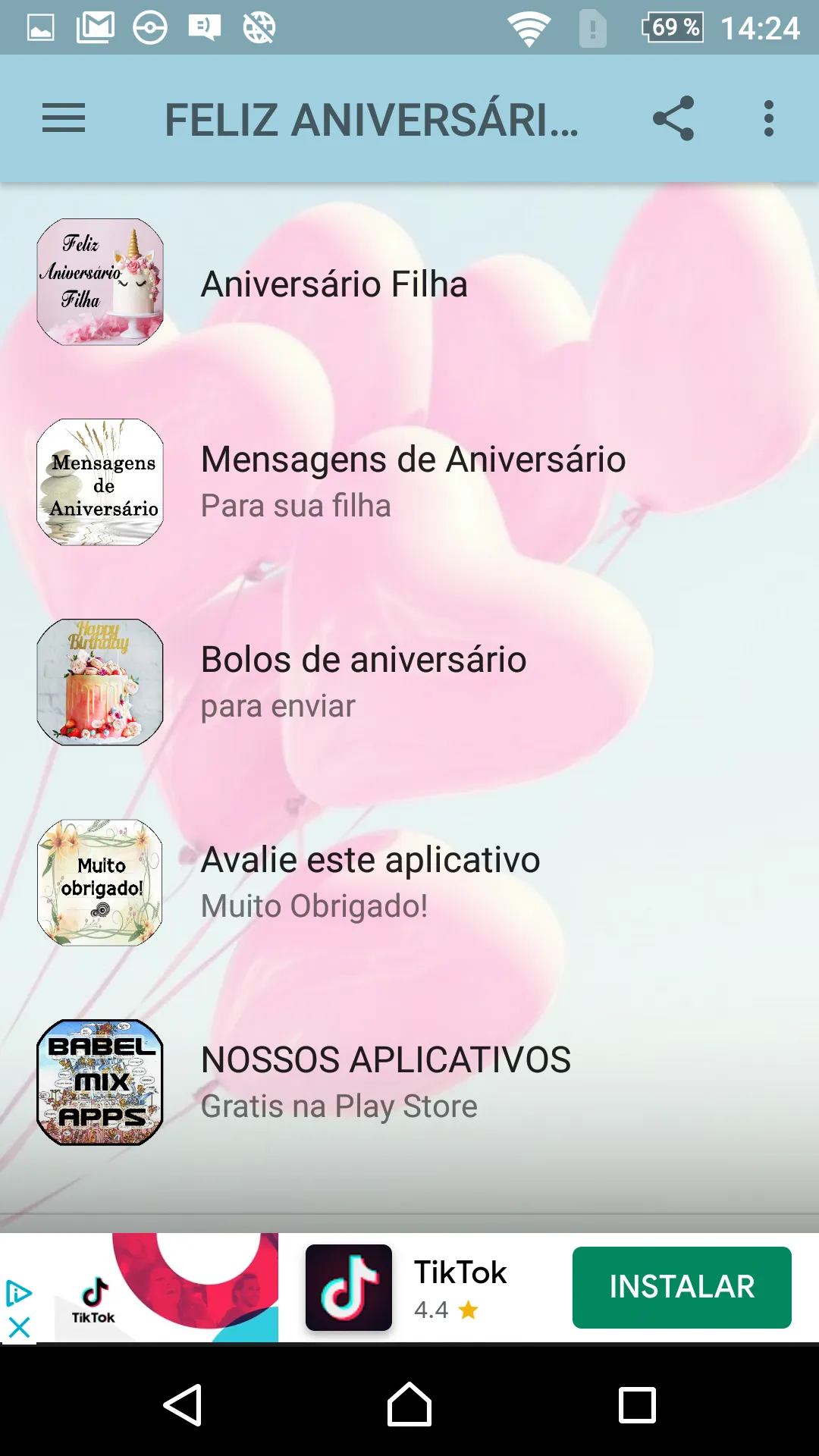 MINHA FILHA DIA NASCIMENTO | Indus Appstore | Screenshot