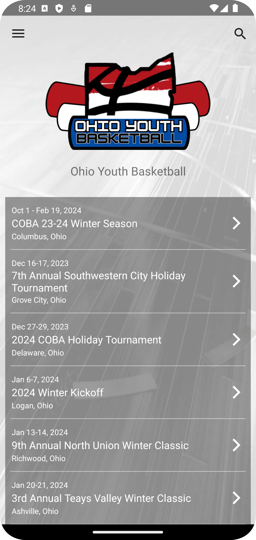 Ohio Youth Basketball | Indus Appstore | Screenshot