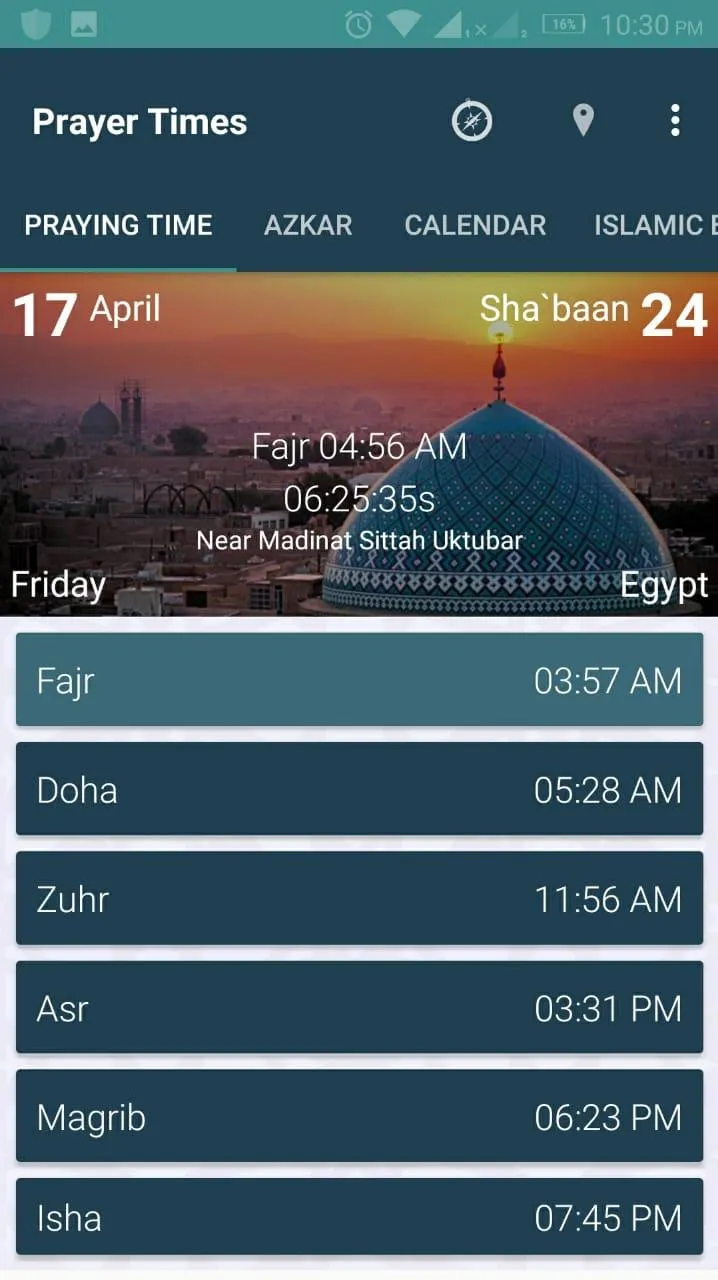 Prayer Times - Azan , Azkar ,  | Indus Appstore | Screenshot