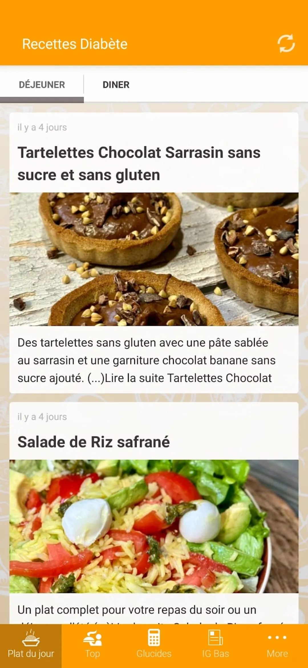 Recettes pour diabétiques | Indus Appstore | Screenshot