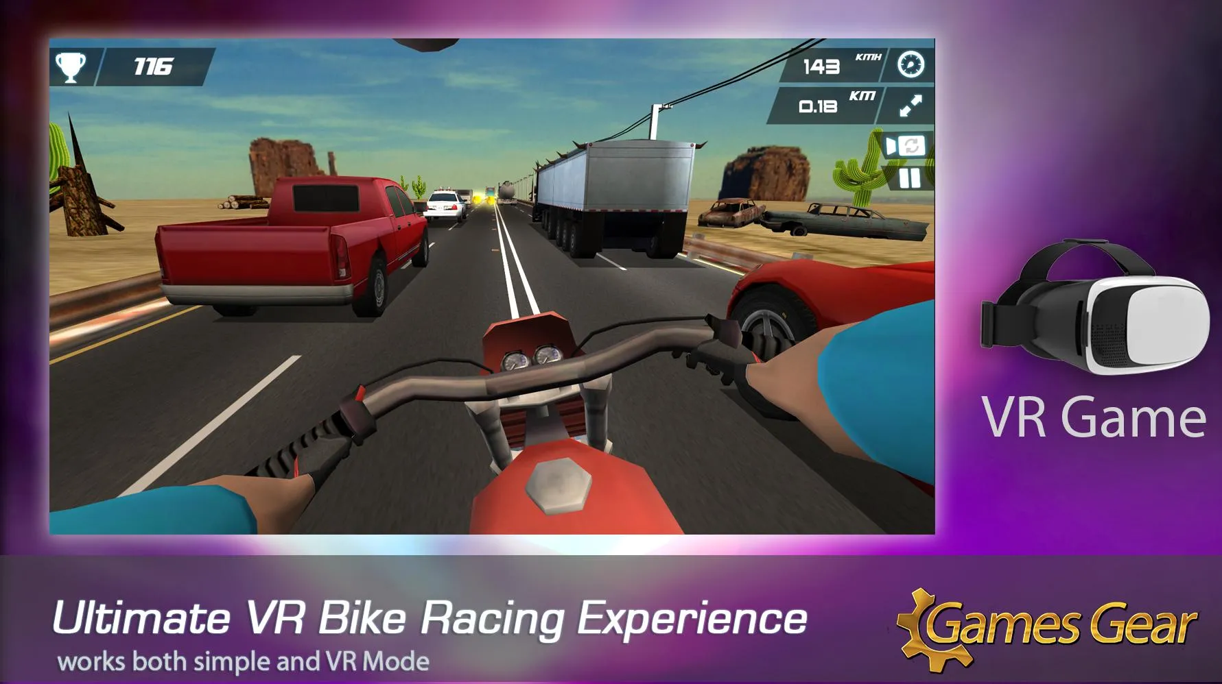 VR Bike Racing Game - vr games | Indus Appstore | Screenshot