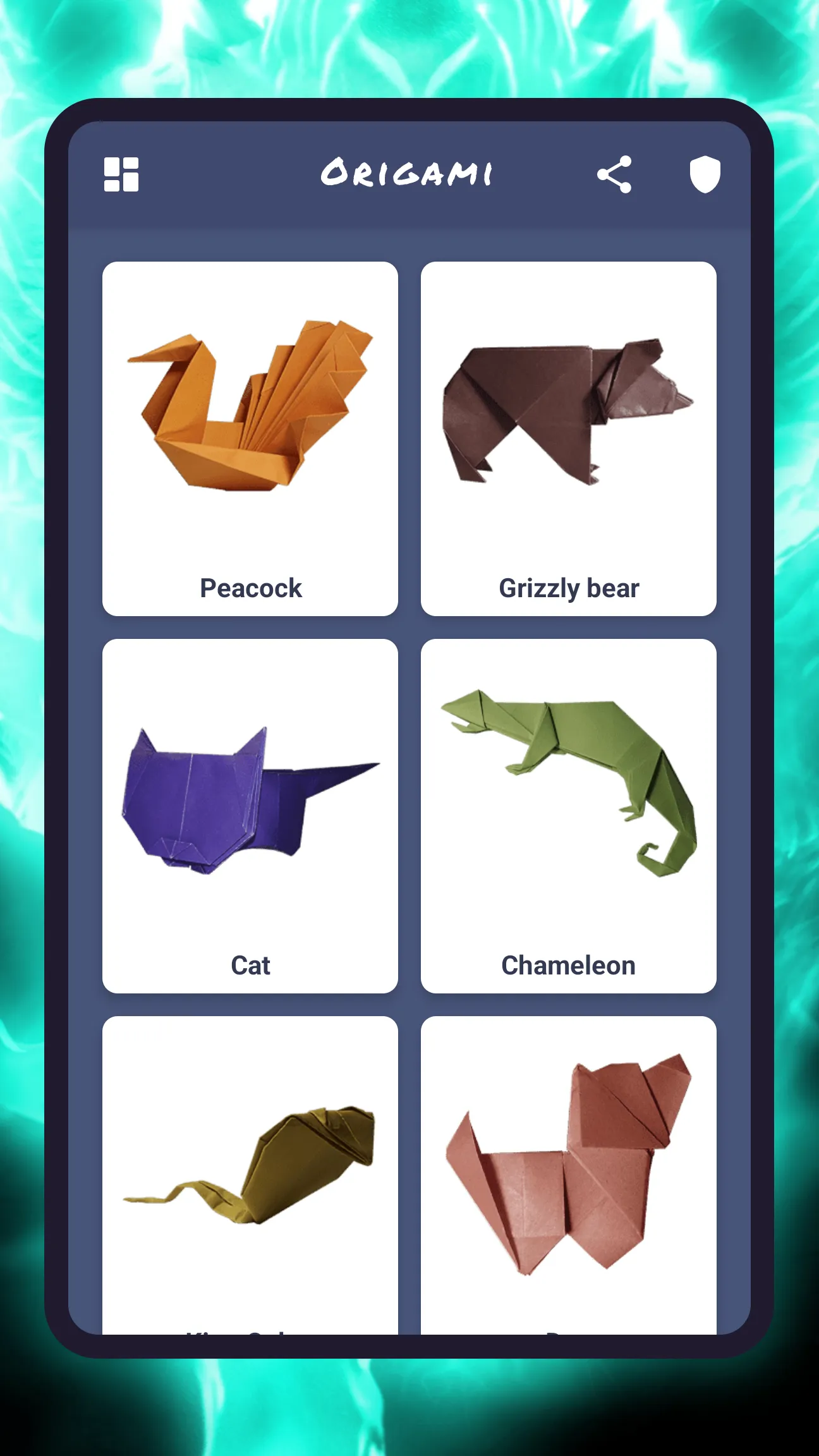 Origami animals paper DIY | Indus Appstore | Screenshot