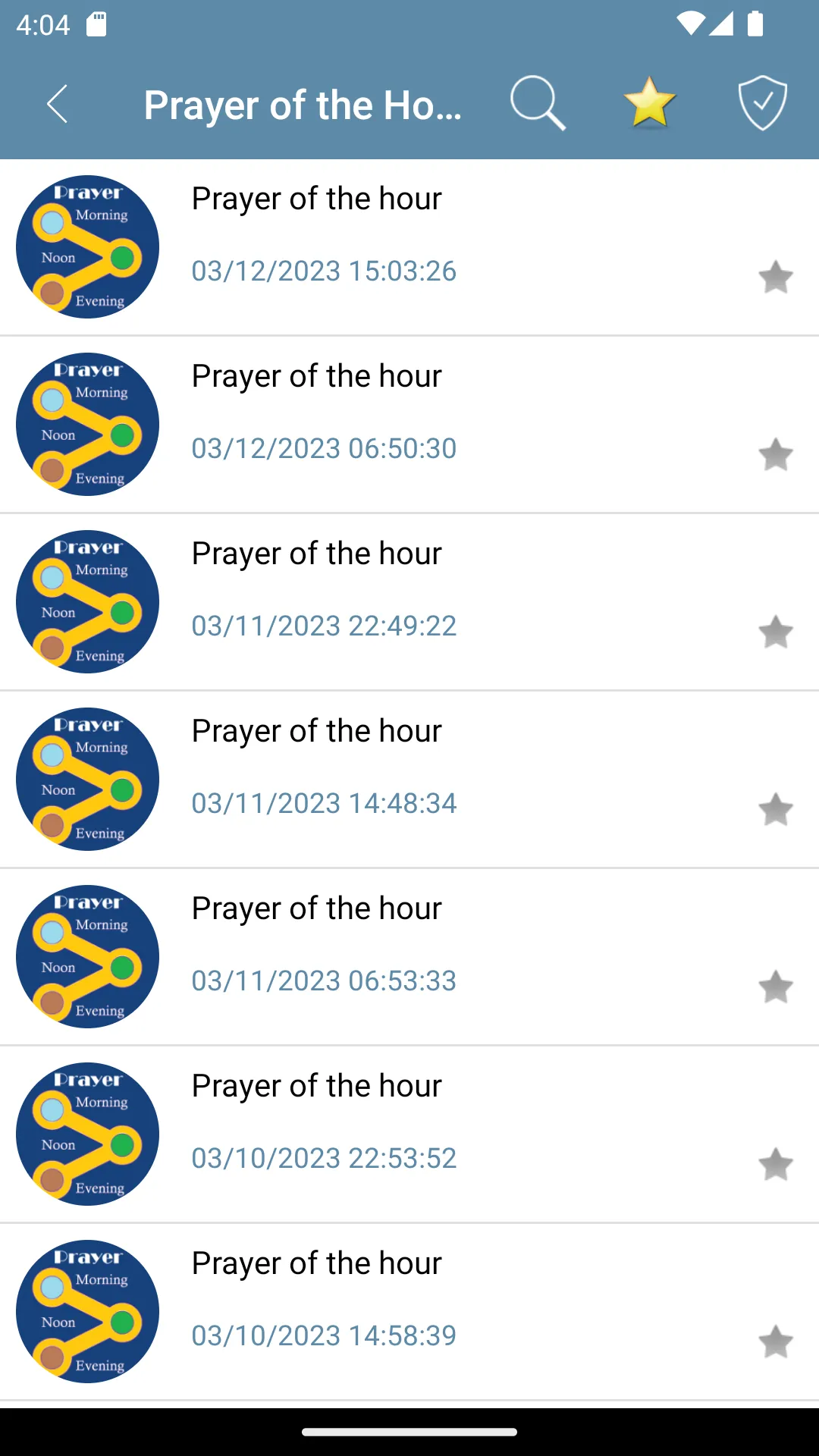 Morning, Noon & Evening Prayer | Indus Appstore | Screenshot