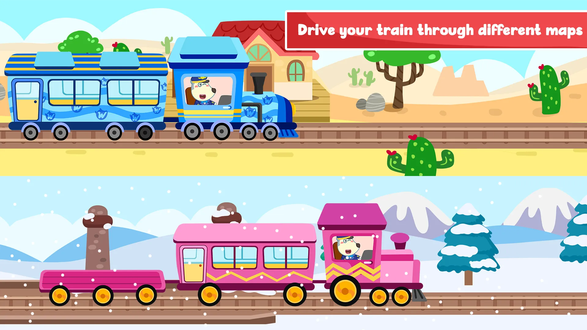 Wolfoo Train - Railway Station | Indus Appstore | Screenshot