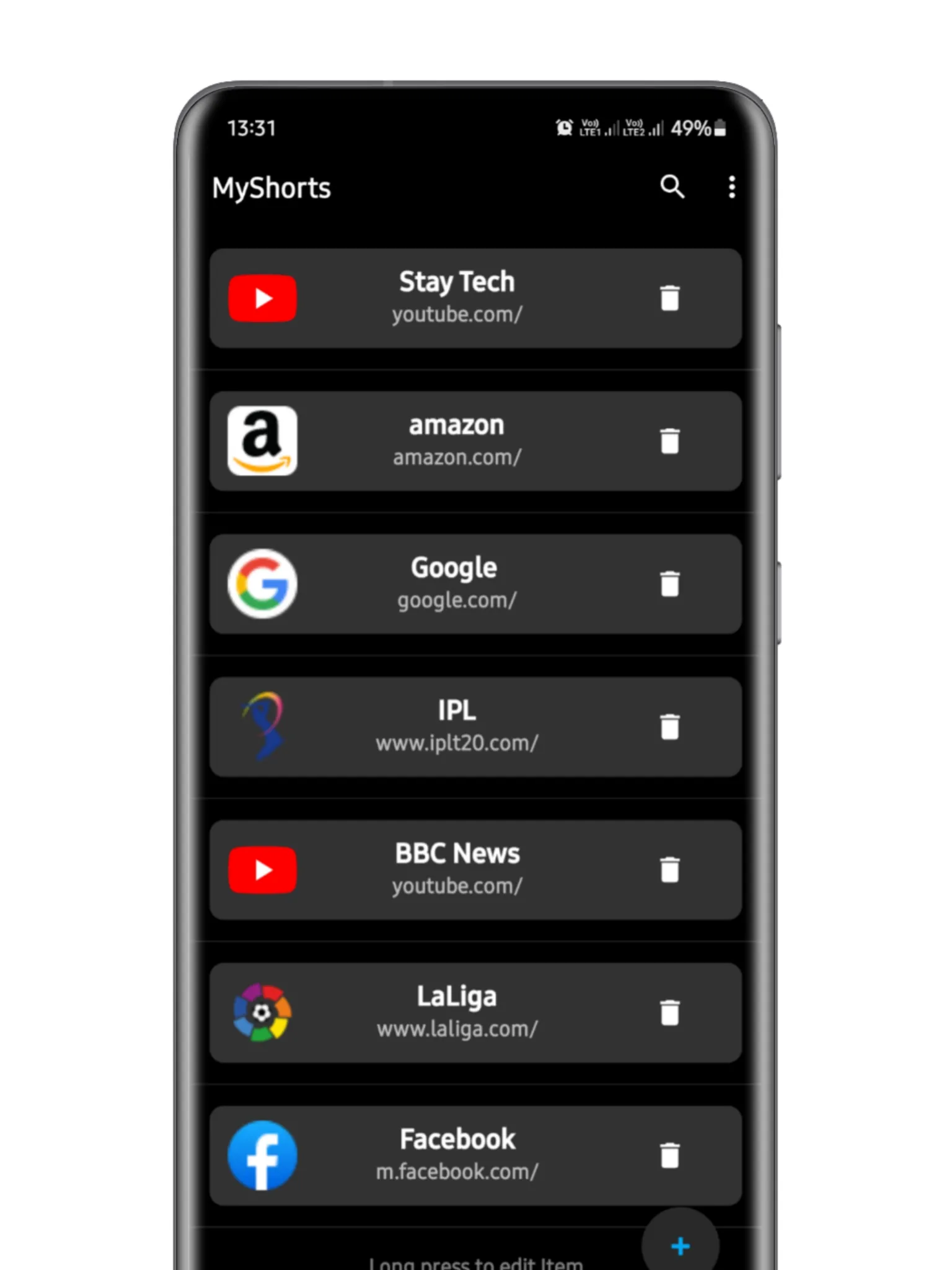 MyShorts - The Shortcut App | Indus Appstore | Screenshot