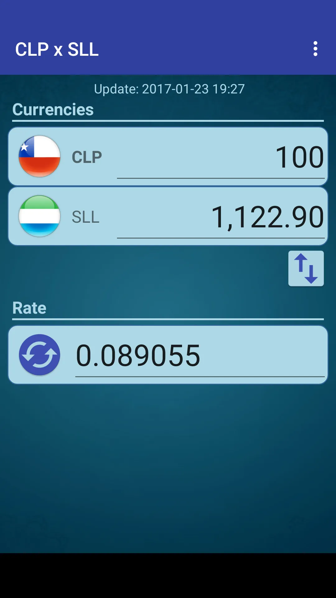 Chile Peso x Sierra Leone SLL | Indus Appstore | Screenshot