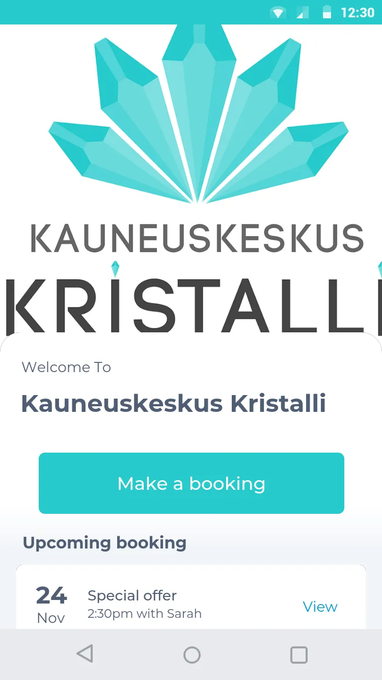 Kauneuskeskus Kristalli | Indus Appstore | Screenshot