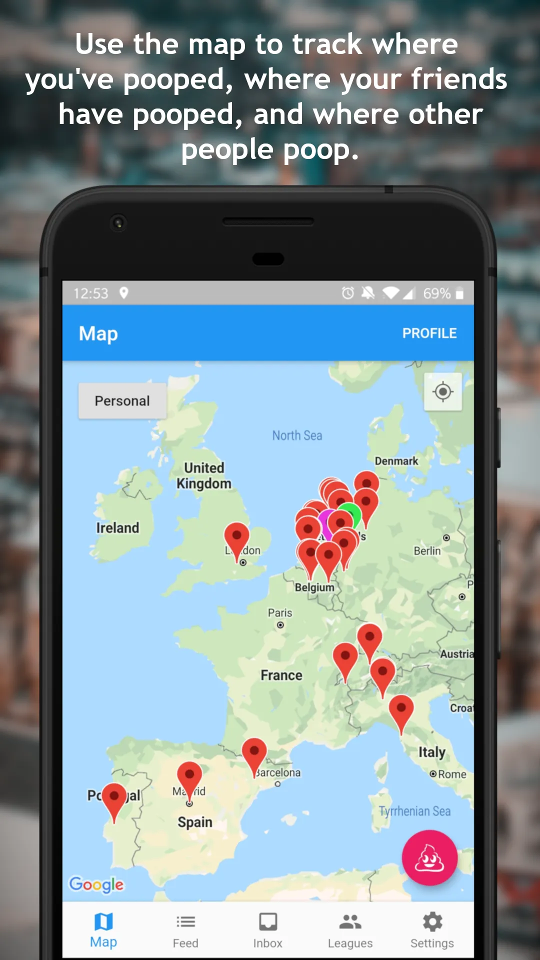 Poop Map | Indus Appstore | Screenshot