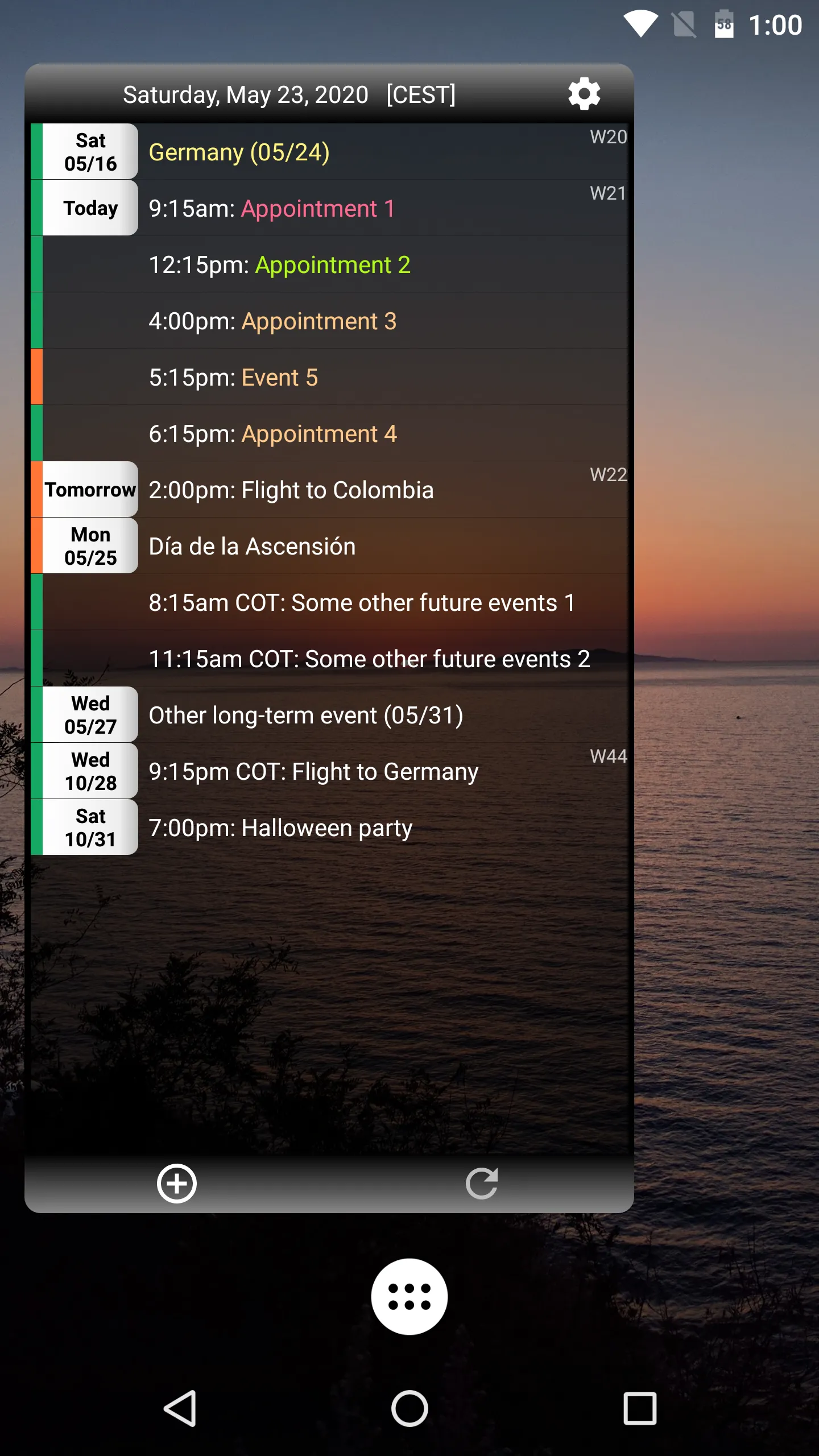 Agenda Widget | Indus Appstore | Screenshot