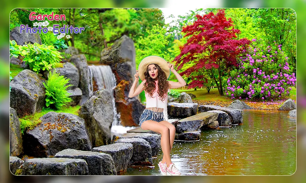 Garden Photo Frame Editor | Indus Appstore | Screenshot