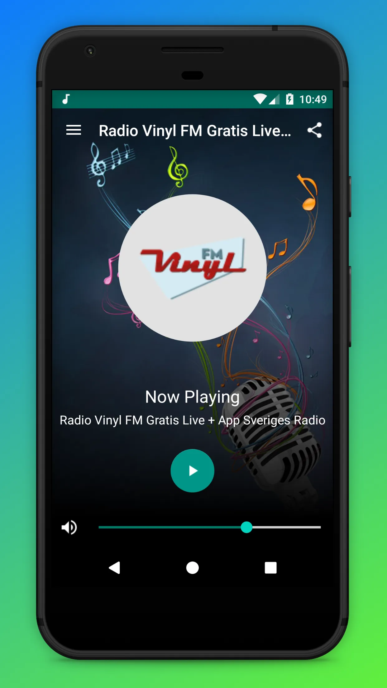 Vinyl FM Radio Sverige App SE | Indus Appstore | Screenshot