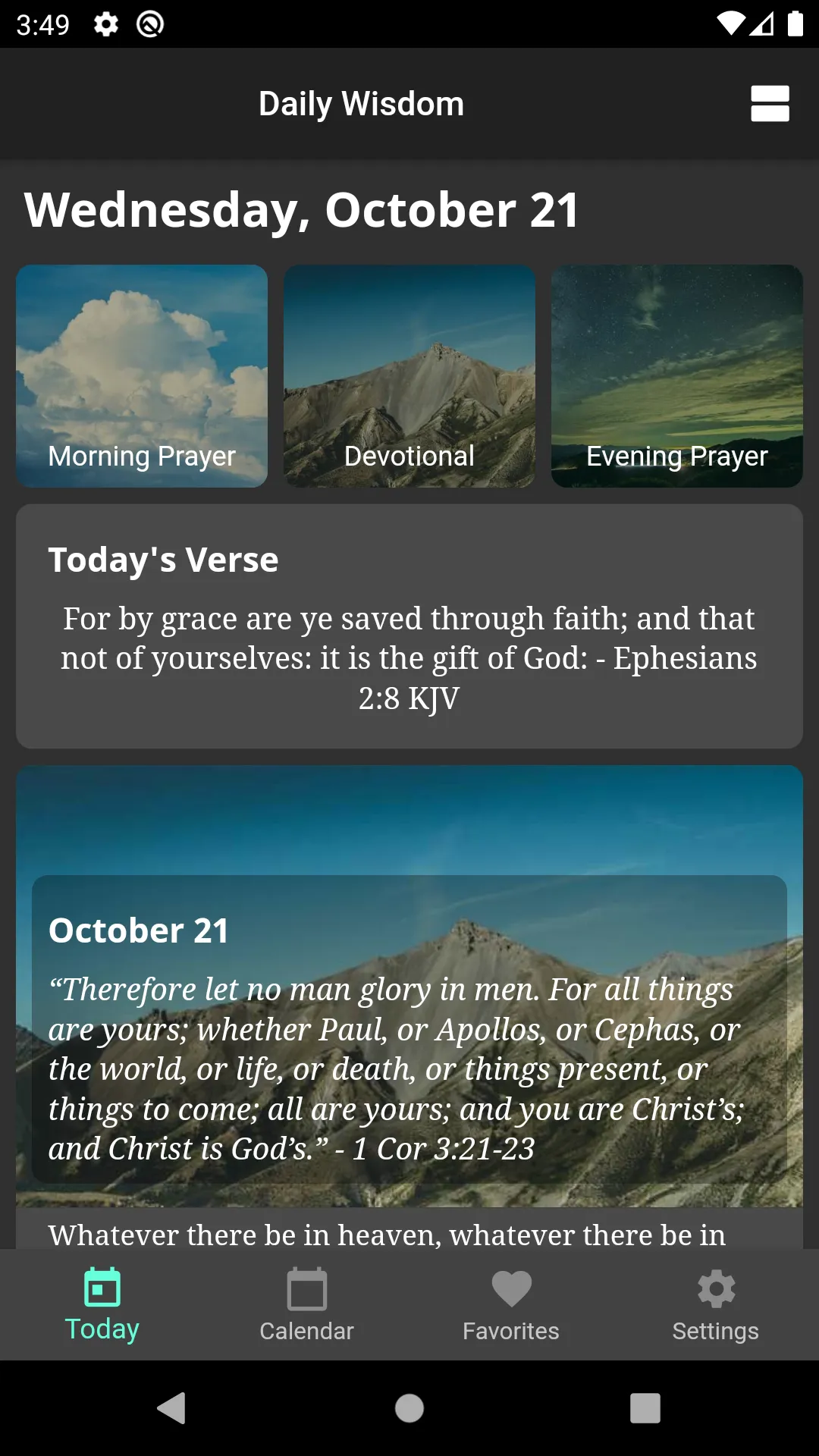 God's Daily Wisdom For Today | Indus Appstore | Screenshot