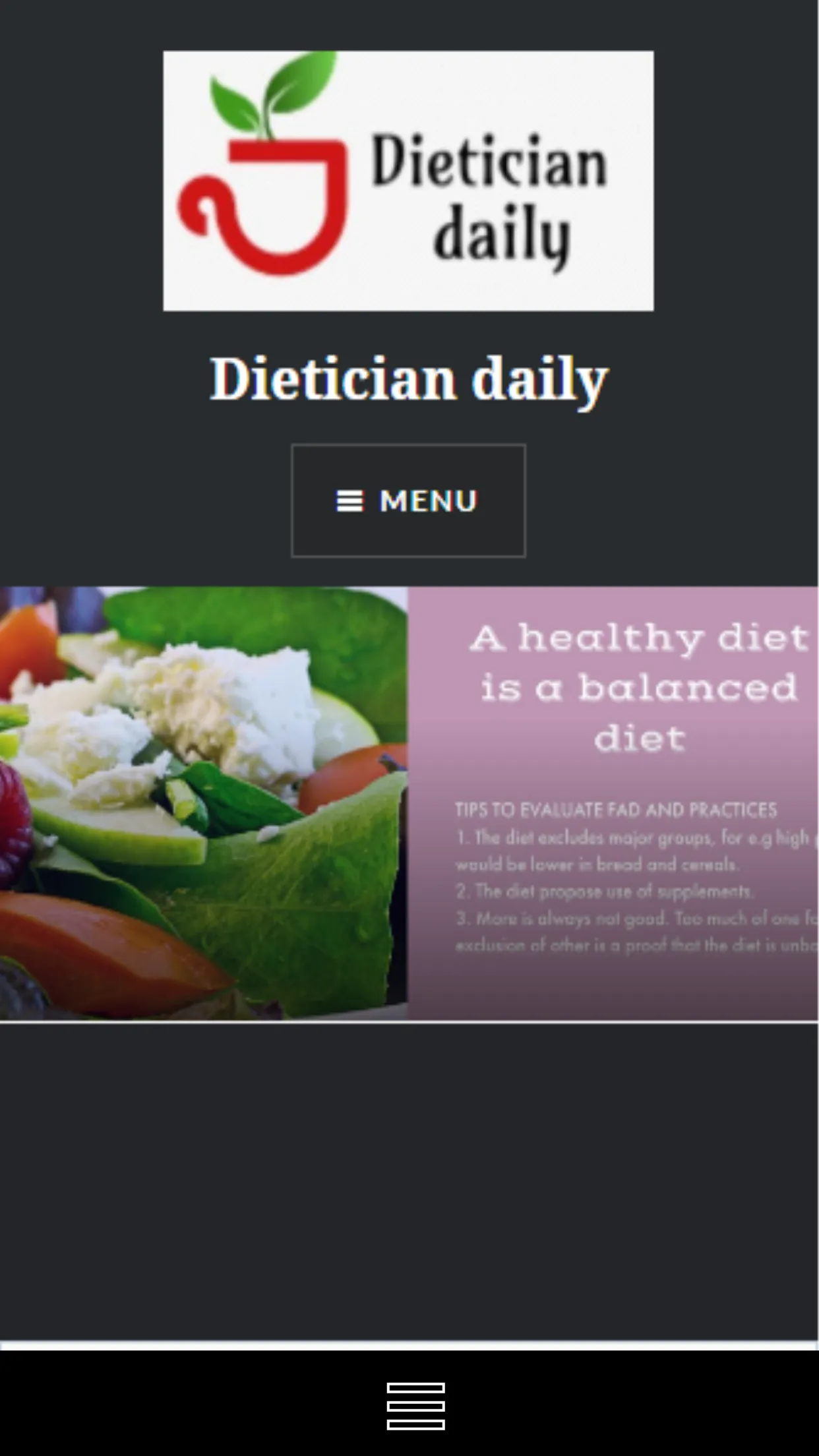 Dietician daily | Indus Appstore | Screenshot