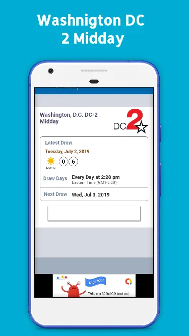 Washington DC Lottery Results | Indus Appstore | Screenshot