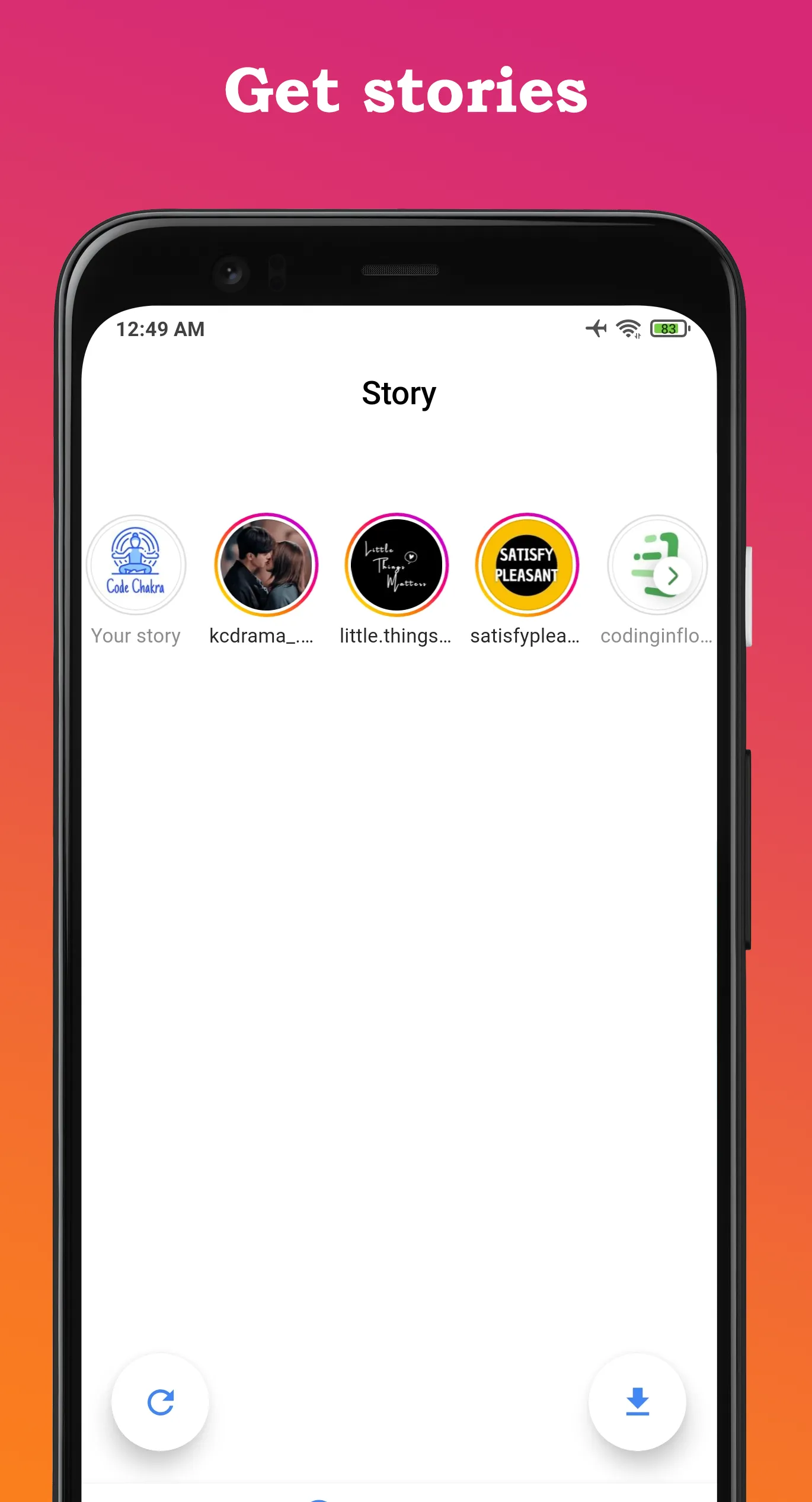 Story Downloader | Indus Appstore | Screenshot