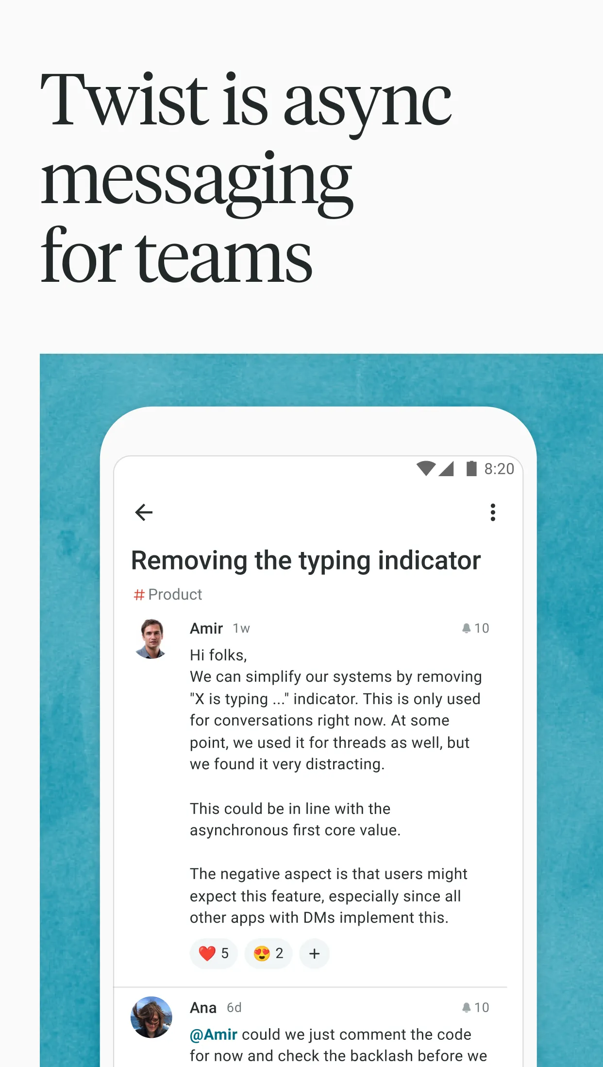 Twist: Organized Messaging | Indus Appstore | Screenshot