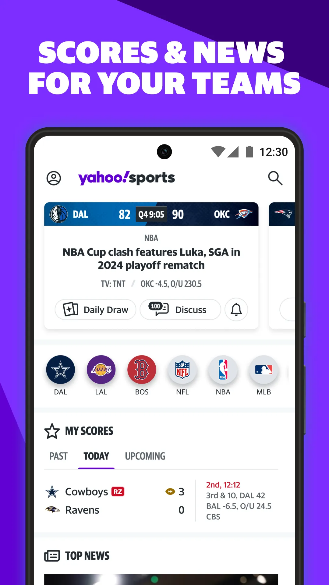 Yahoo Sports: Scores & News | Indus Appstore | Screenshot