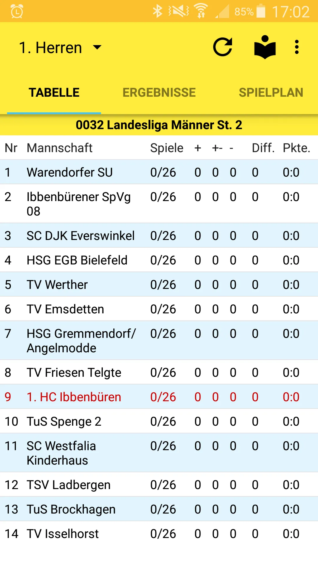 SG Handball Ibbenbüren | Indus Appstore | Screenshot