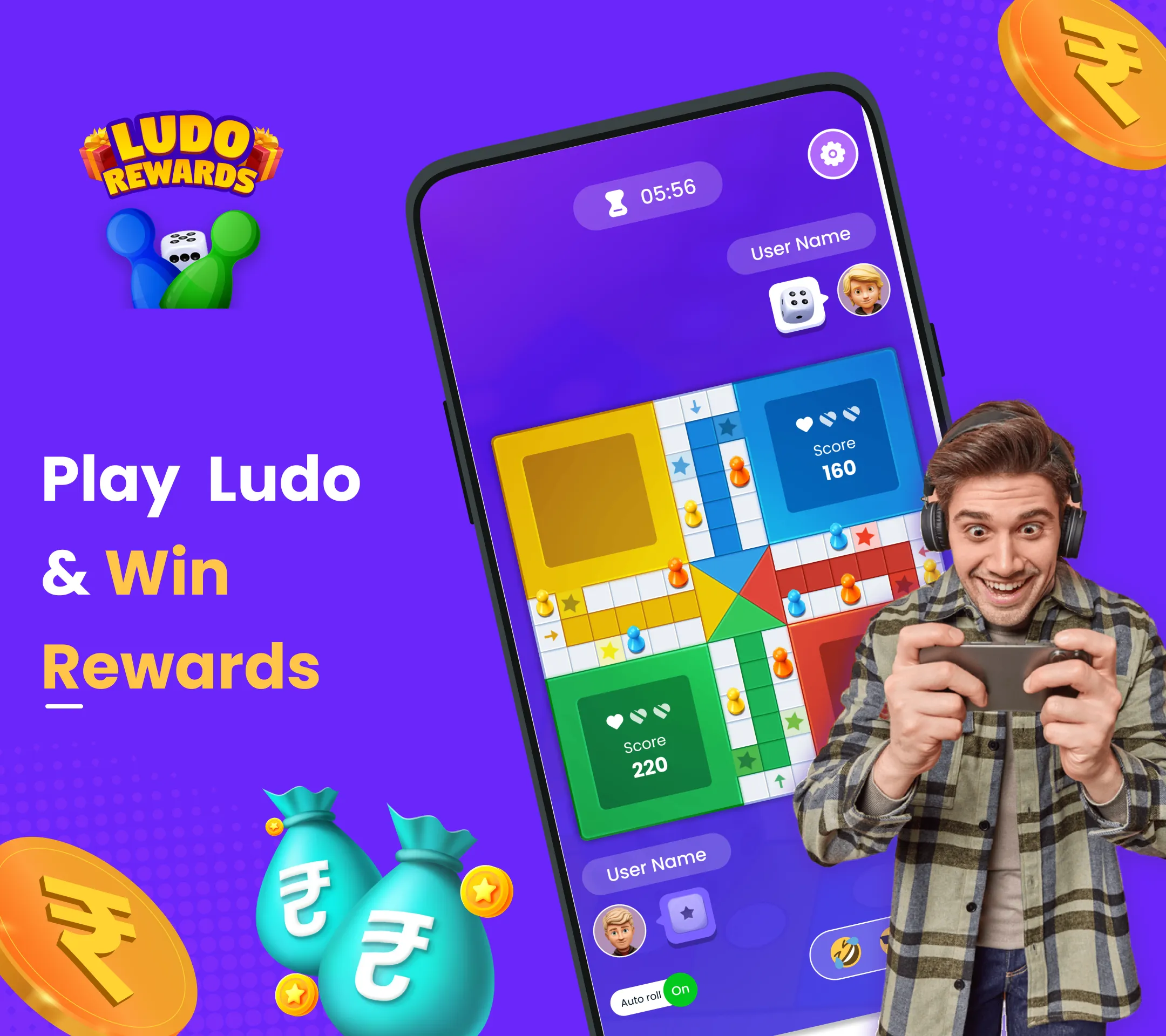 Ludo Rewards: Play & Earn Cash | Indus Appstore | Screenshot