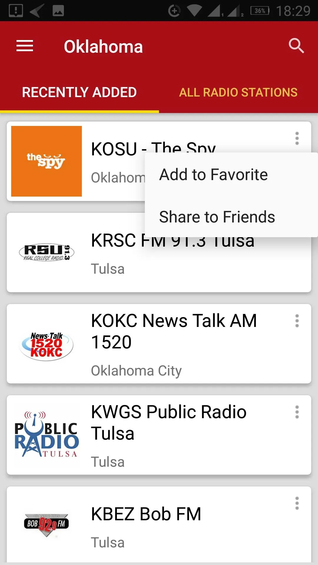 Oklahoma Radio Stations - USA | Indus Appstore | Screenshot