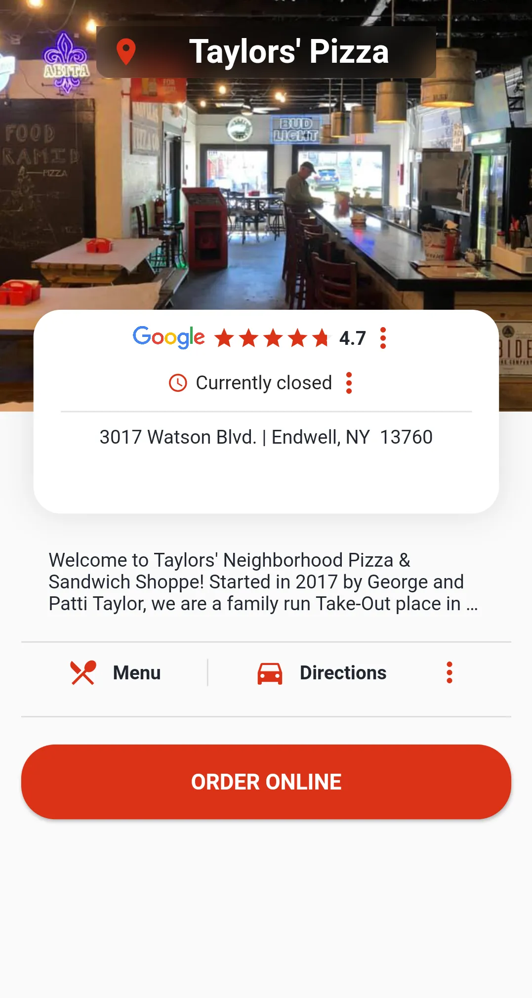 Taylors’ Pizza House | Indus Appstore | Screenshot