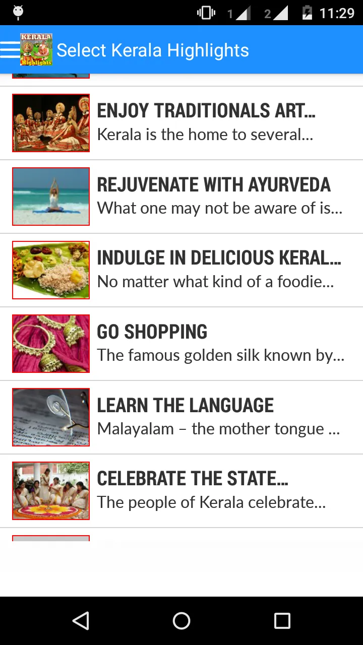 Kerala Highlights | Indus Appstore | Screenshot