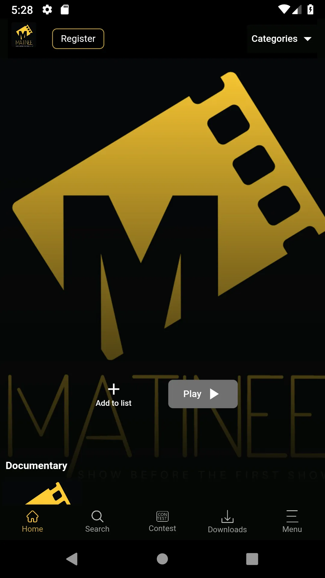 Matinee.Live | Indus Appstore | Screenshot