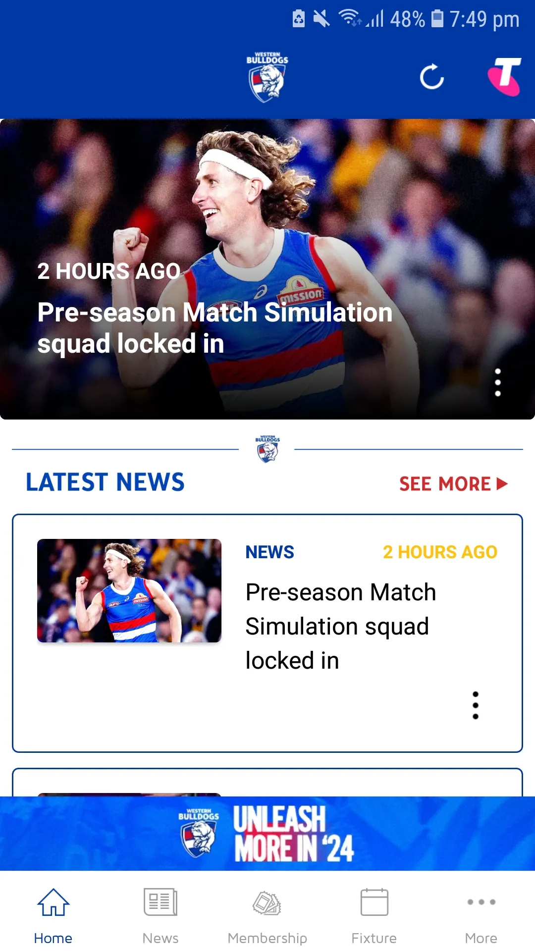 Western Bulldogs Official App | Indus Appstore | Screenshot