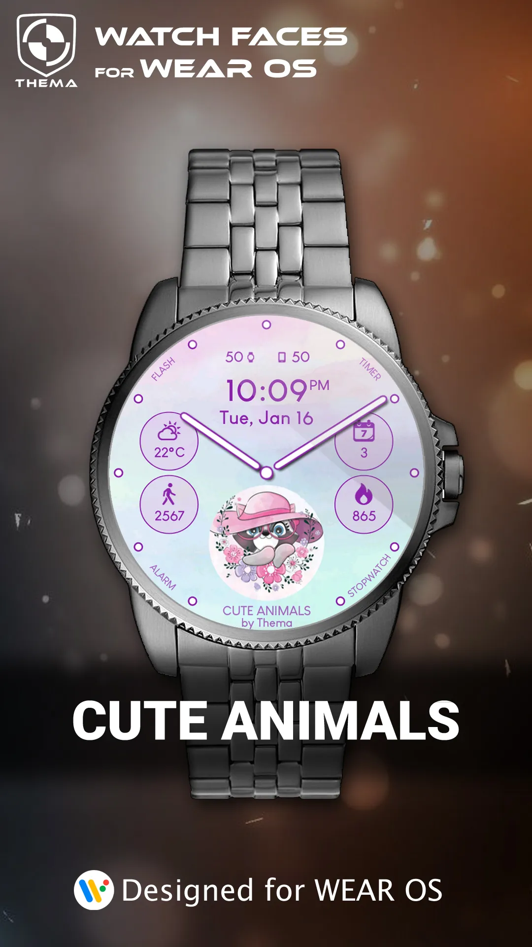 Cute Animals Watch Face | Indus Appstore | Screenshot