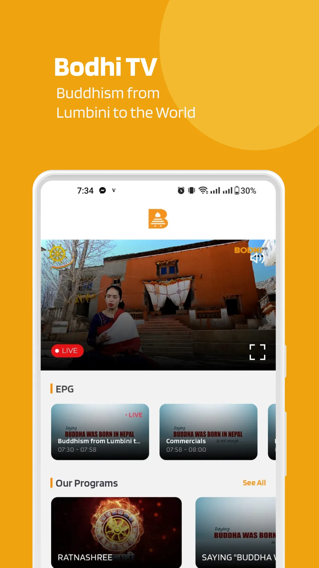 Bodhi TV | Indus Appstore | Screenshot