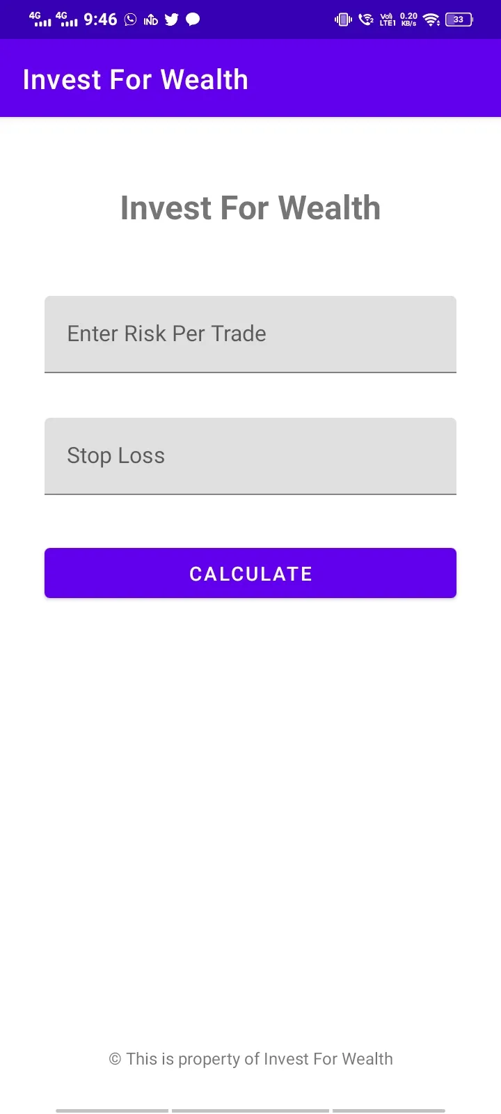 Position Size Calculator - IFW | Indus Appstore | Screenshot