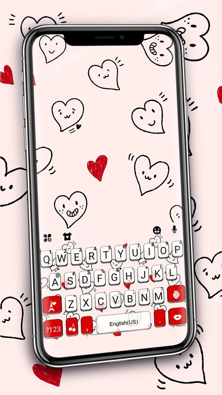 Hearts Doodles Theme | Indus Appstore | Screenshot