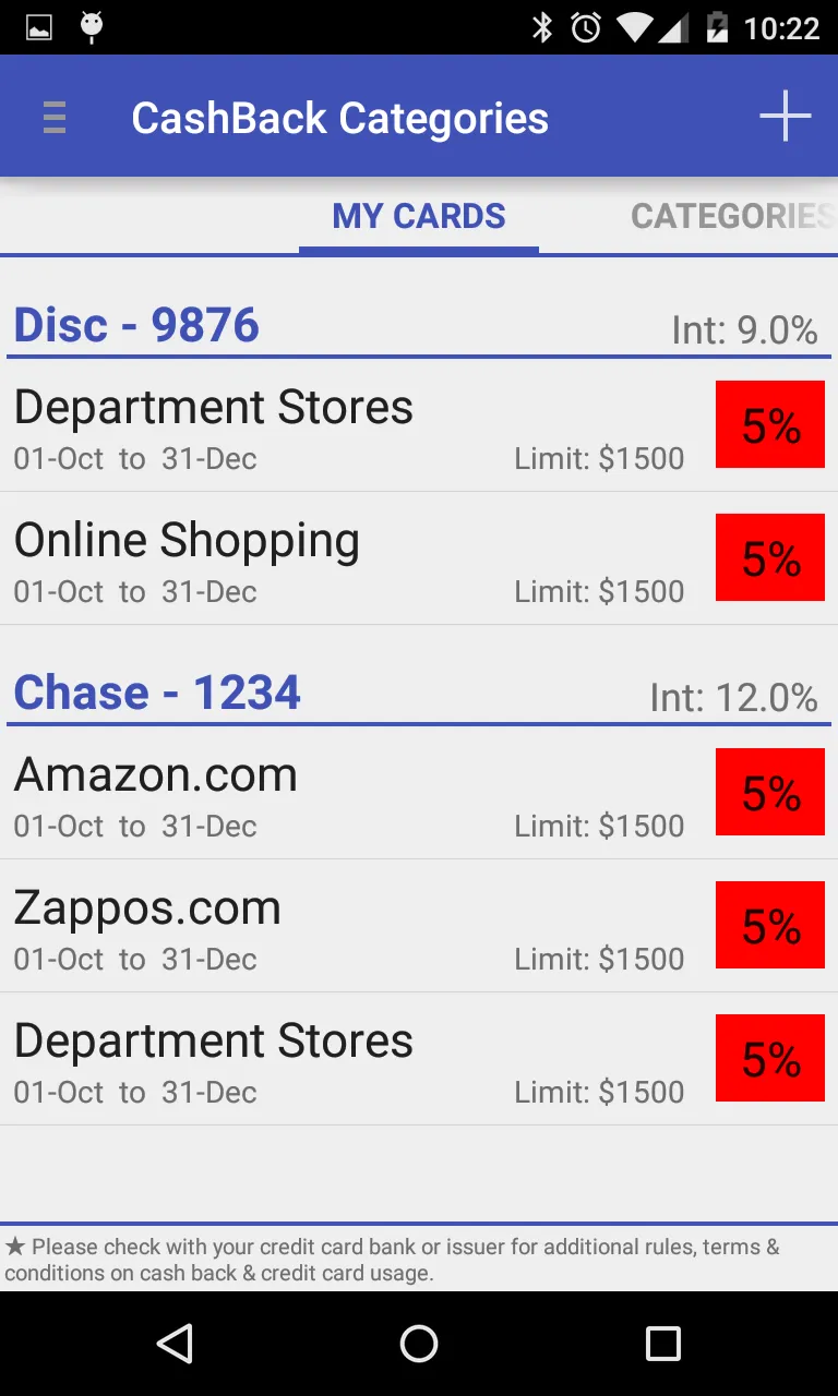 CashBack Categories | Indus Appstore | Screenshot