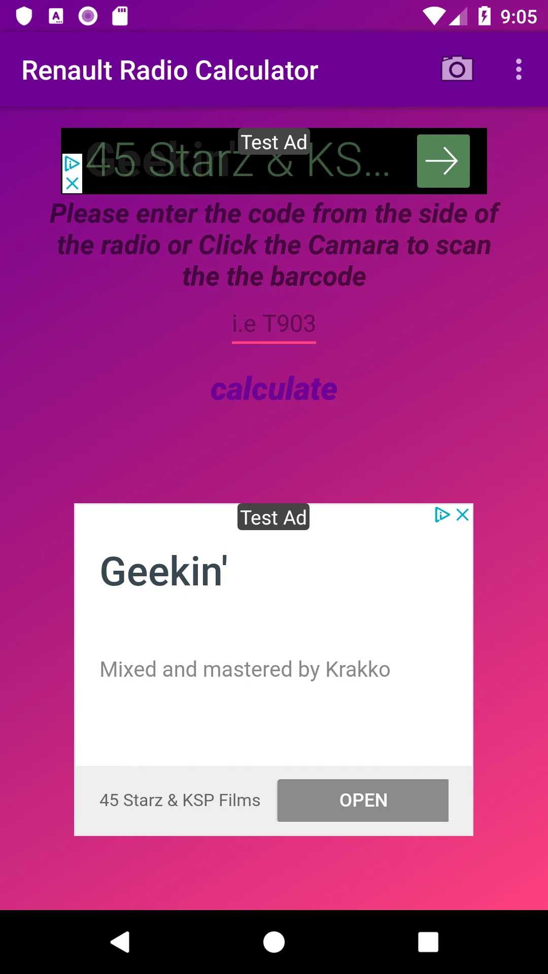 Renault Radio Code Calculator | Indus Appstore | Screenshot