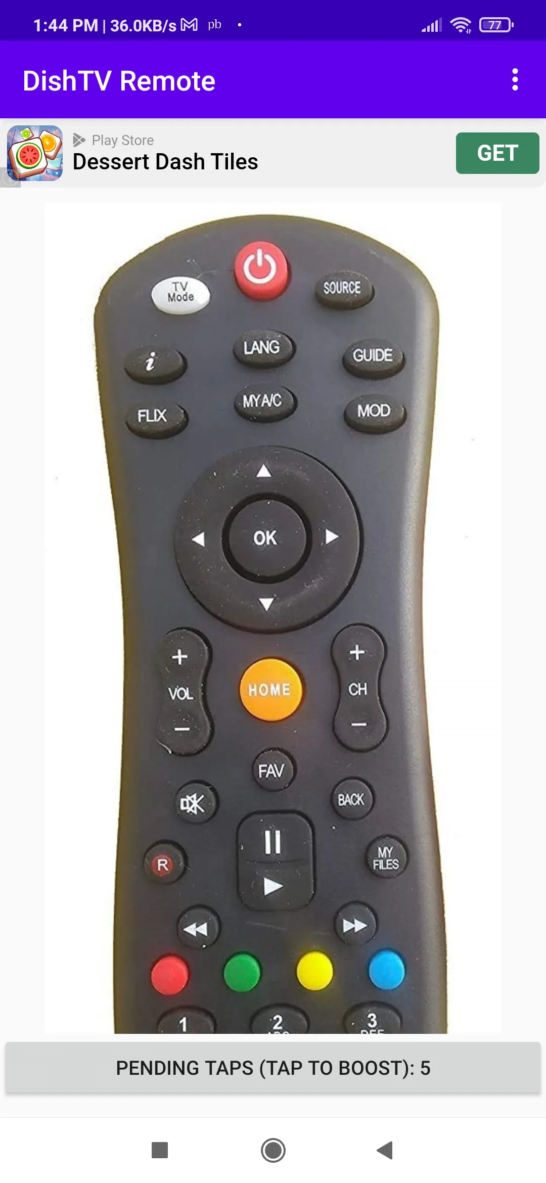 Dish TV Remote App for Android | Indus Appstore | Screenshot