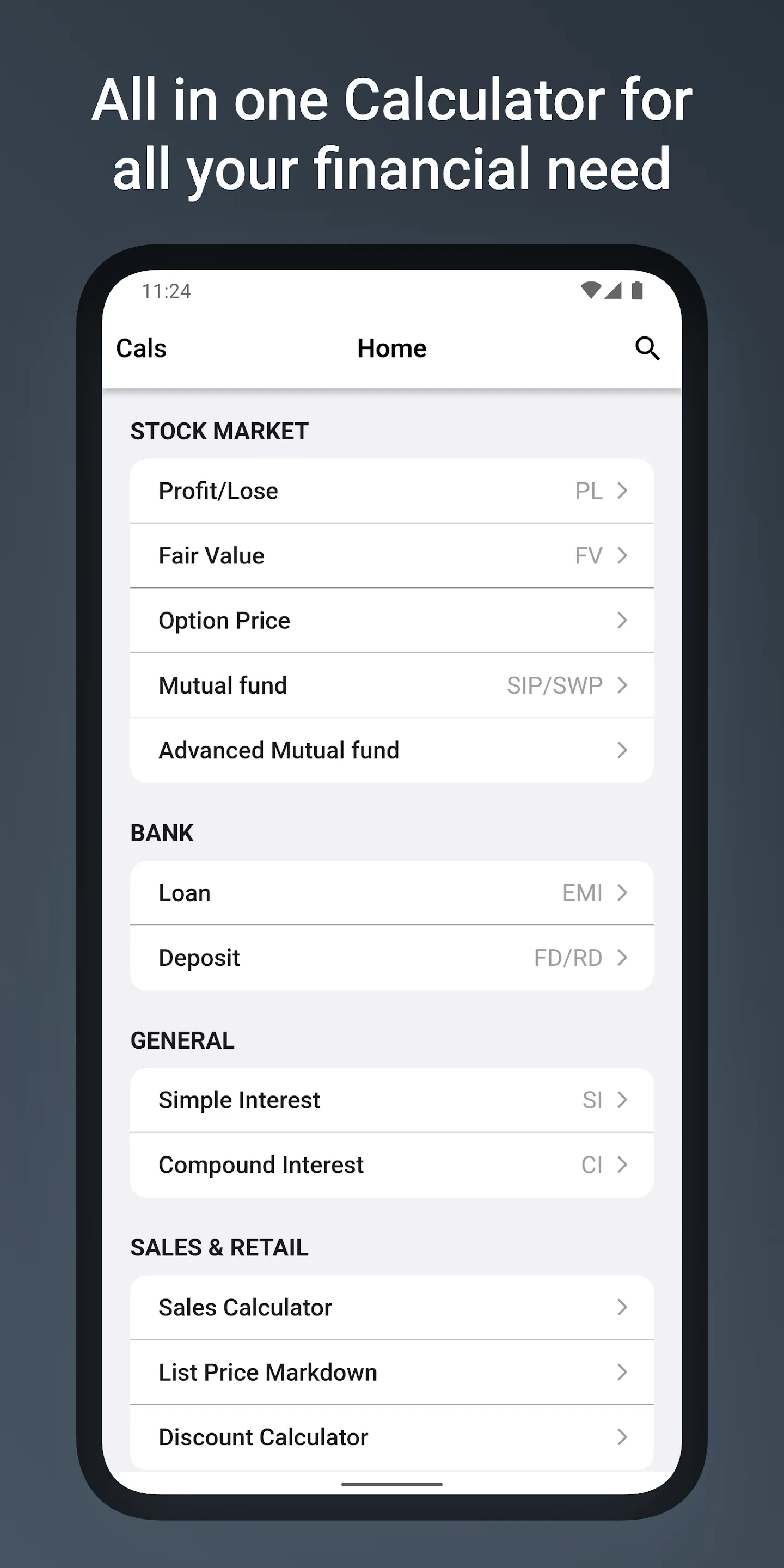 Financial Calculator EMI, SIP | Indus Appstore | Screenshot