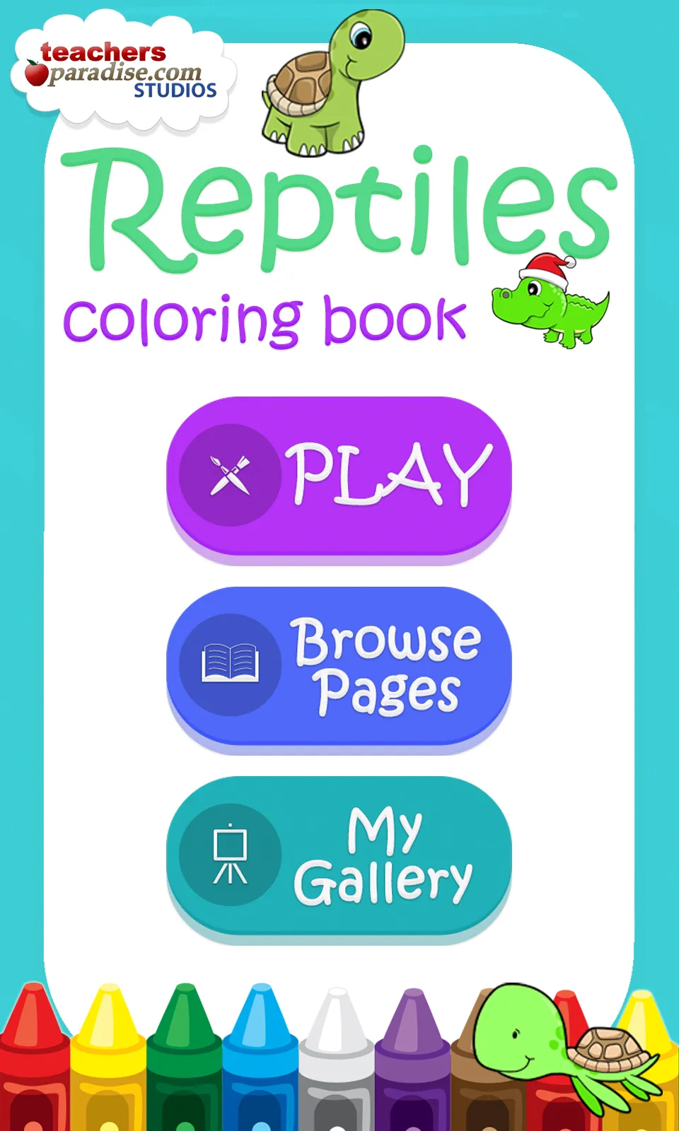 Reptiles Coloring Book & Game | Indus Appstore | Screenshot