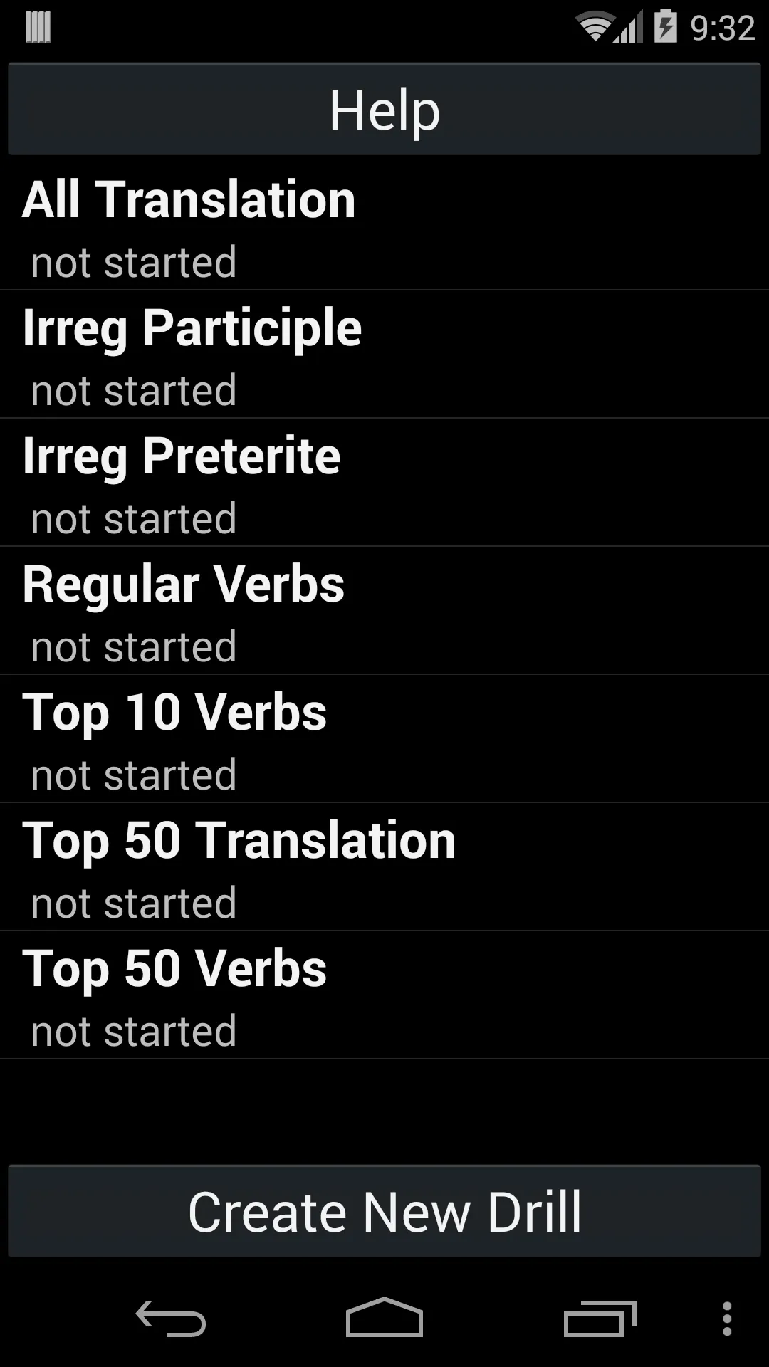 Spanish Verb Trainer | Indus Appstore | Screenshot