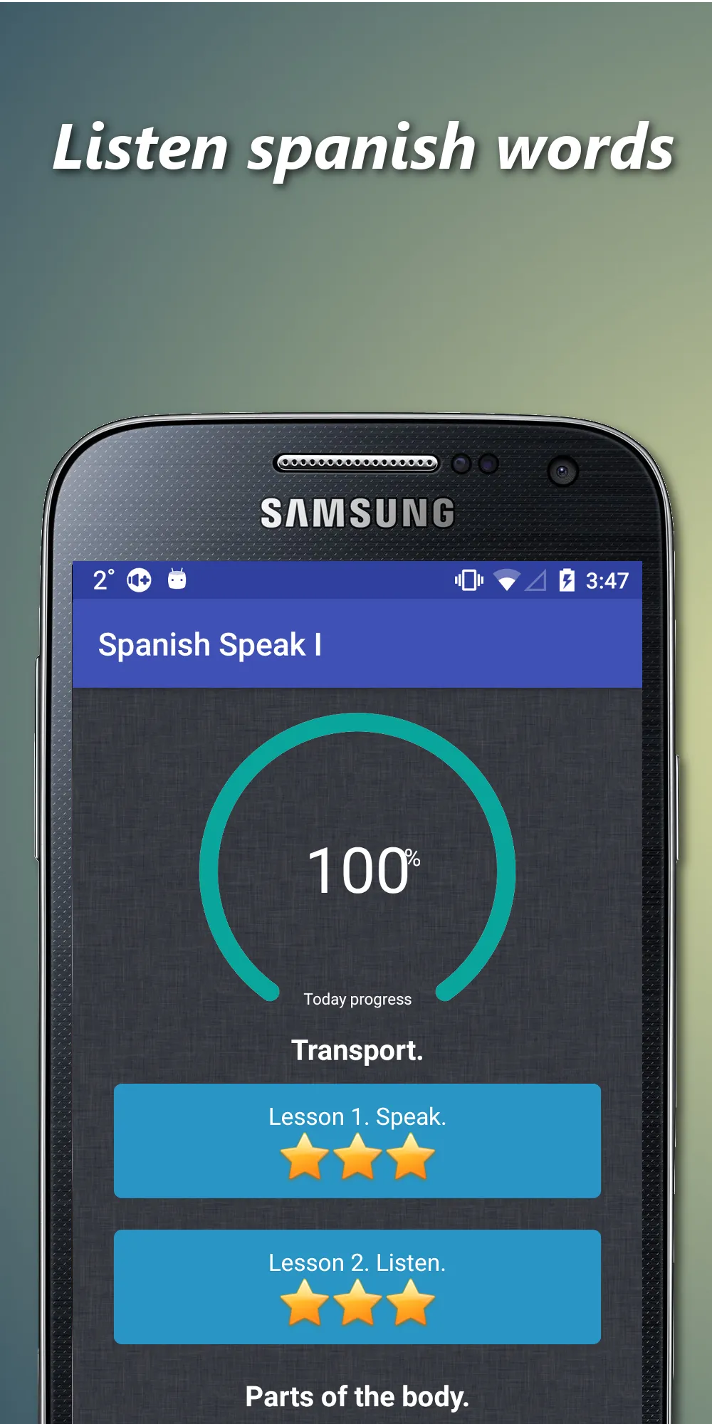 Offline spanish lessons | Indus Appstore | Screenshot