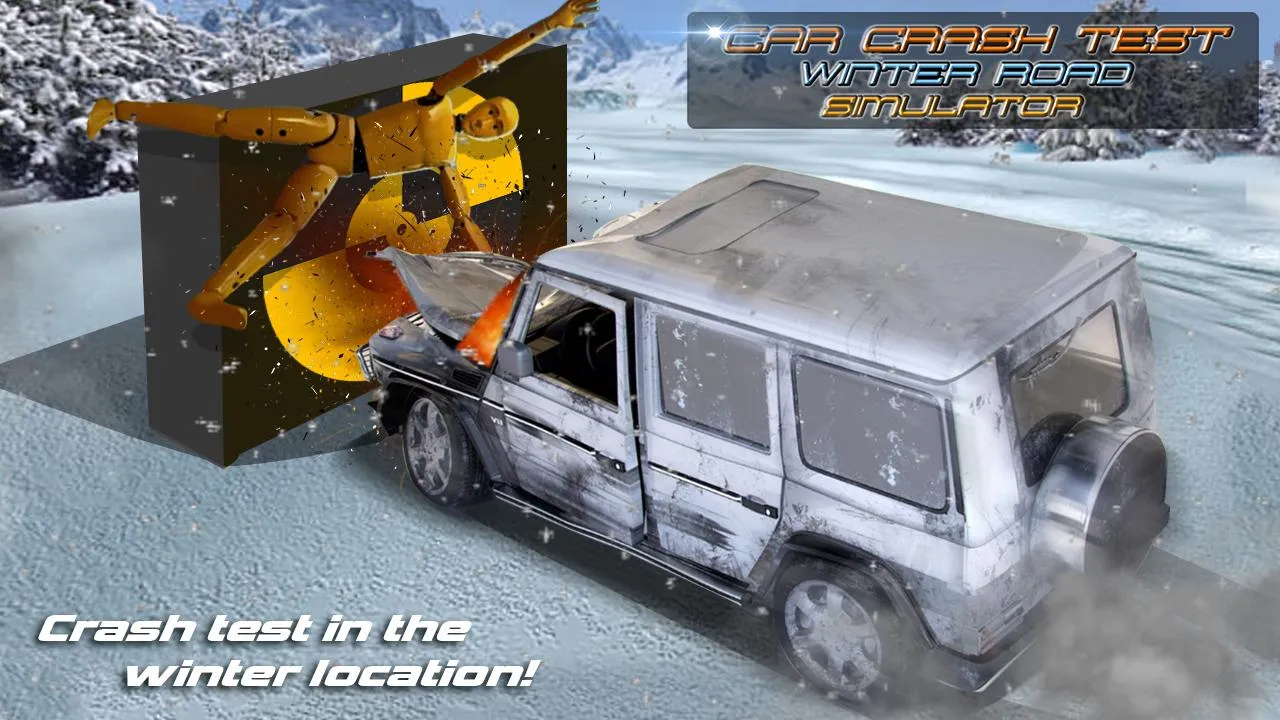 Car Crash Test Winter Road Sim | Indus Appstore | Screenshot