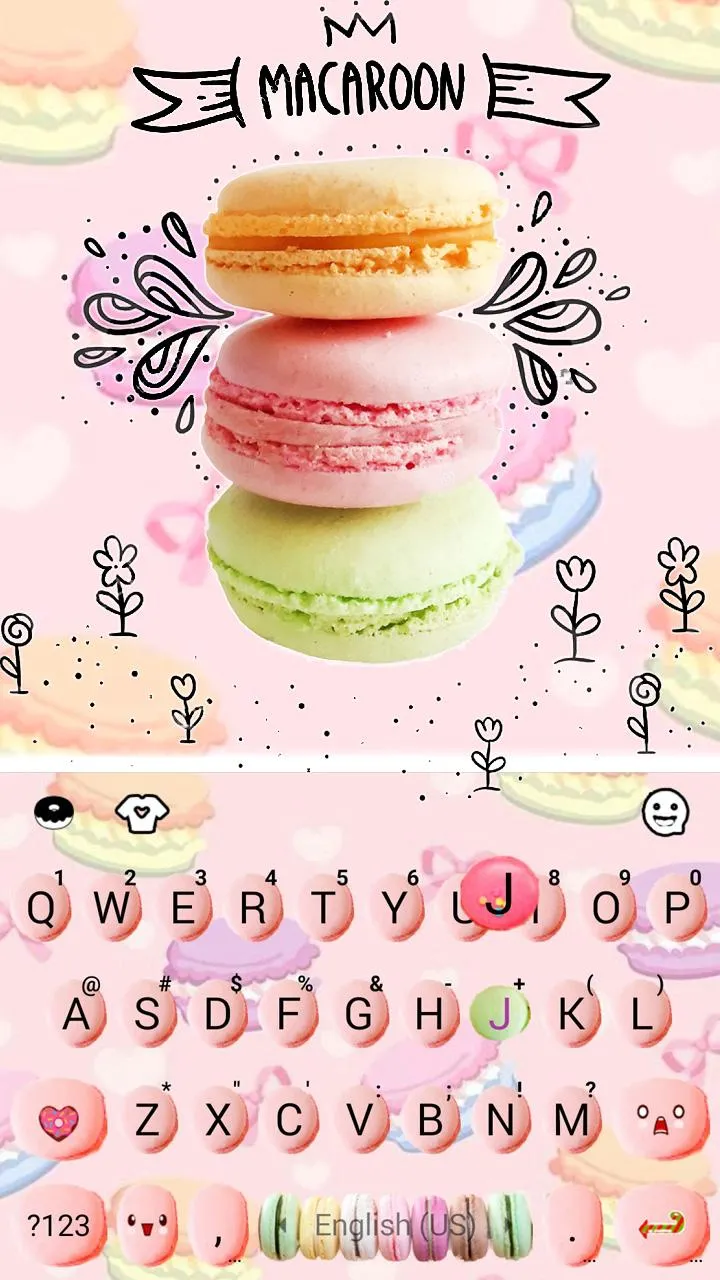 Colorful Macaroons Theme | Indus Appstore | Screenshot