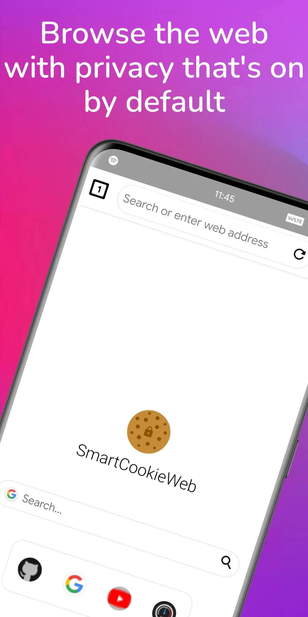 SmartCookieWeb Privacy Browser | Indus Appstore | Screenshot