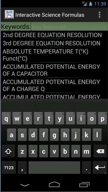 Science Formulas | Indus Appstore | Screenshot