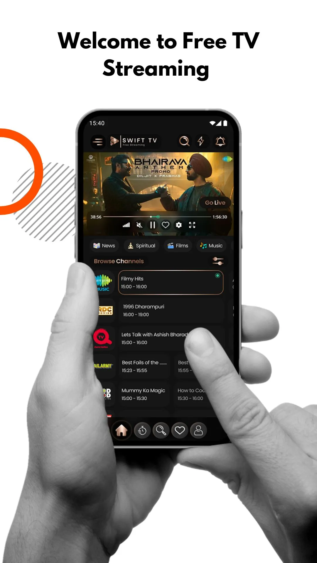 Swift TV - Free Live TV | Indus Appstore | Screenshot