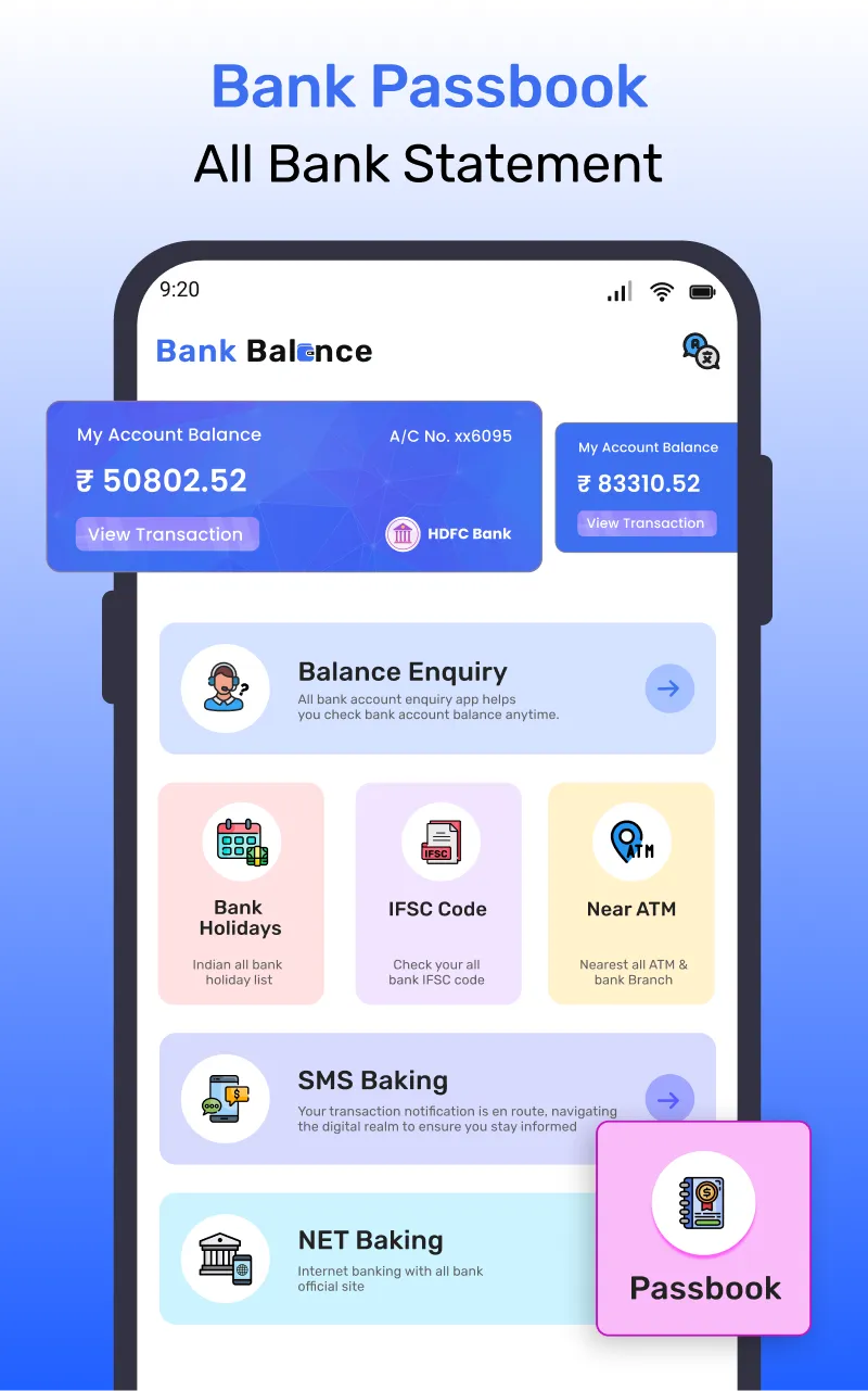 Bank Balance Check & Passbook | Indus Appstore | Screenshot