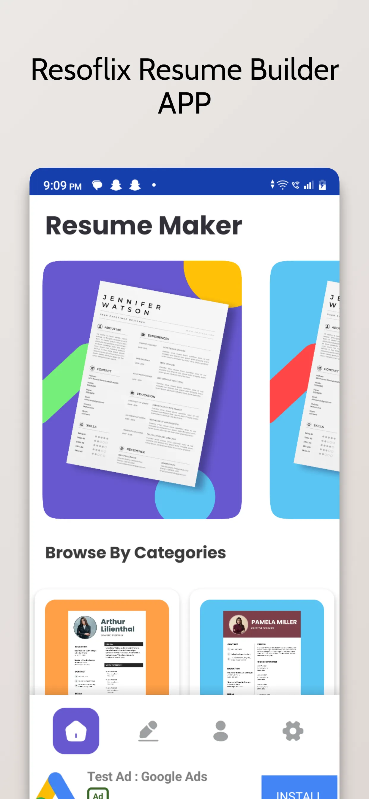 Resume Builder 2024 CV Maker | Indus Appstore | Screenshot