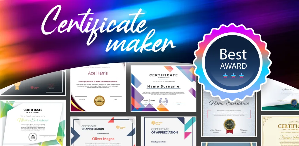 Certificate Designer & Maker | Indus Appstore | Screenshot