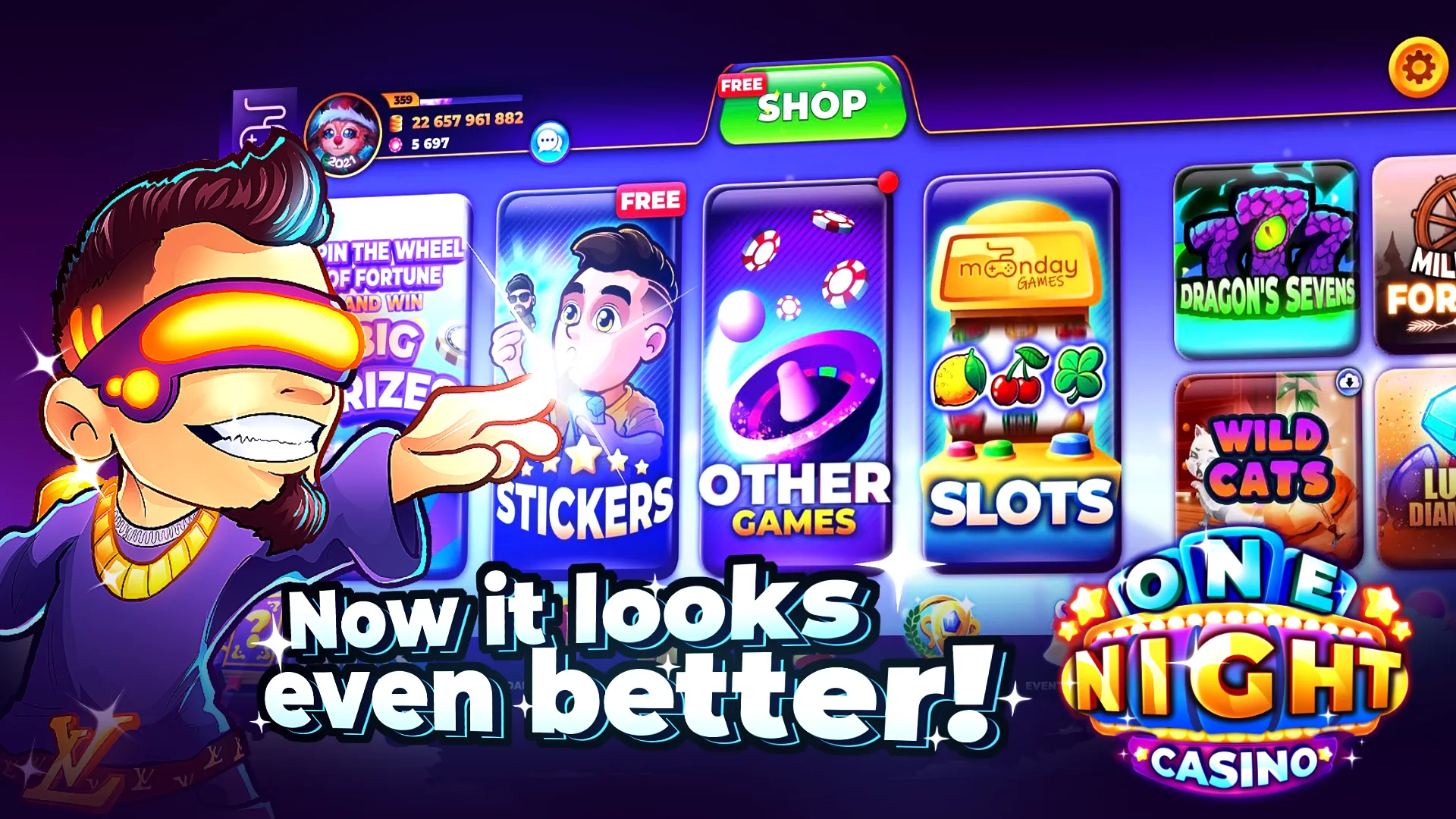 One Night Casino - Slots 777 | Indus Appstore | Screenshot