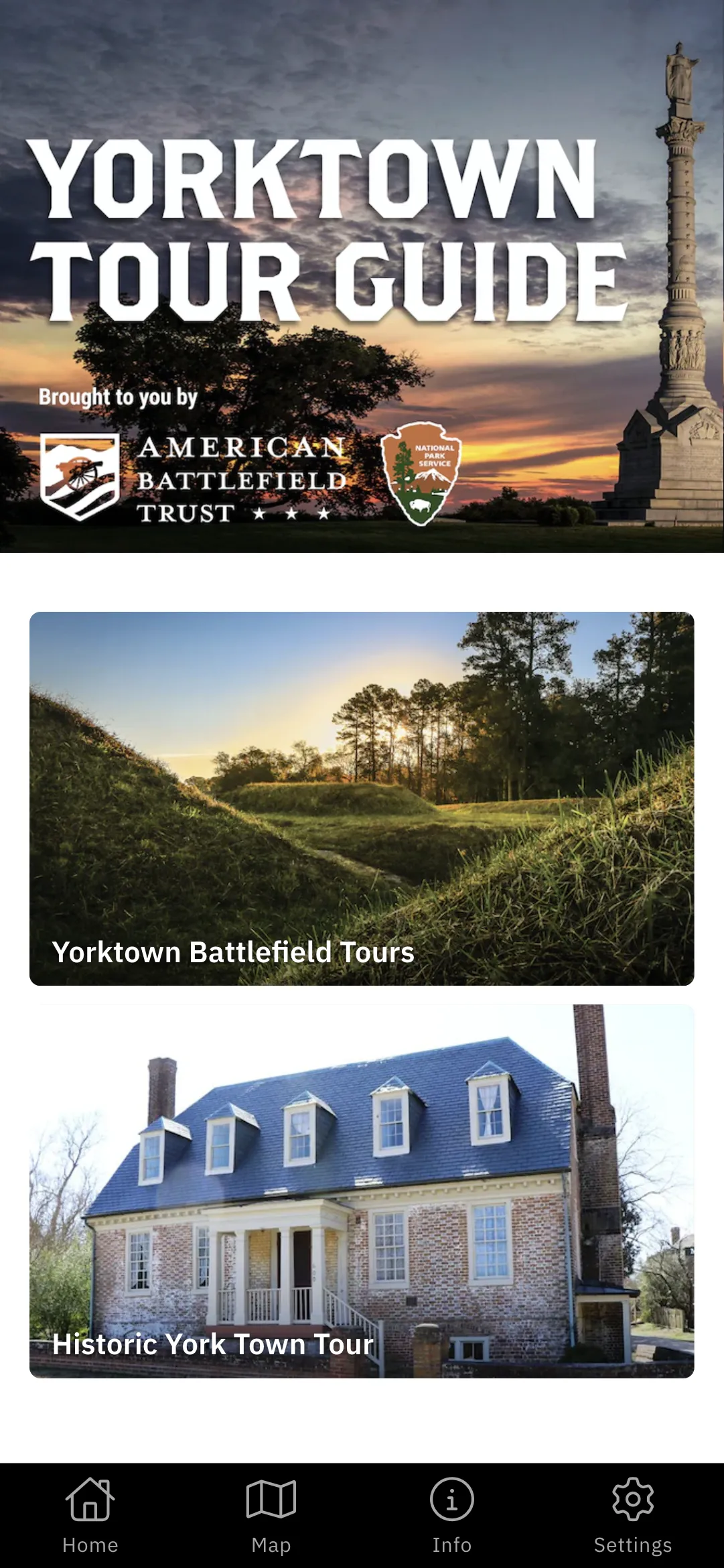 Yorktown Tour Guide | Indus Appstore | Screenshot